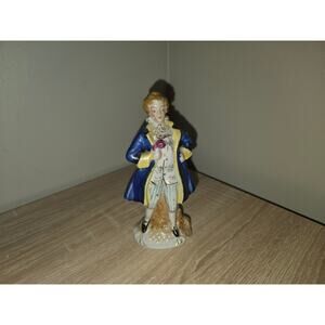 Vintage Occupied Japan Porcelain Hand Painted Man Lady Victorian Figurine 5"